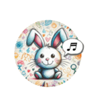 日常使えるカラフル動物のリアクション集（個別スタンプ：7）