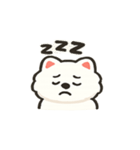 もふもふ白い犬の毎日スタンプ（個別スタンプ：15）