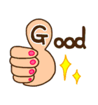 日常会話 英語デザイン文字（個別スタンプ：7）