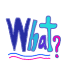 日常会話 英語デザイン文字（個別スタンプ：16）
