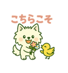 しろいぬ キャンプ（個別スタンプ：12）