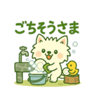 しろいぬ キャンプ（個別スタンプ：16）
