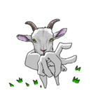 Lv.100のヤギ（個別スタンプ：19）