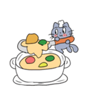 グルメとねこ（個別スタンプ：3）