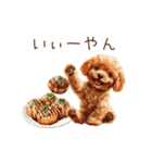 たこ焼き大好き！関西弁トイプードル（個別スタンプ：14）