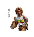 レゲエ好きジャマイカンギャルの日常会話（個別スタンプ：15）