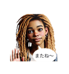 レゲエ好きジャマイカンギャルの日常会話（個別スタンプ：22）