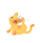 のびのびのんびり茶ねこ（個別スタンプ：3）