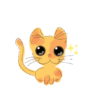 のびのびのんびり茶ねこ（個別スタンプ：9）
