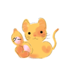 のびのびのんびり茶ねこ（個別スタンプ：10）