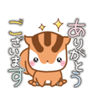 気持ち伝わる！りすたんのありがとう集（個別スタンプ：2）