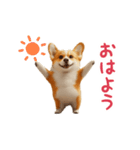 踊る！コーギー（個別スタンプ：7）