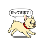フレンチブルドッグ(クリーム)（個別スタンプ：9）