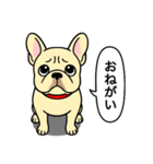 フレンチブルドッグ(クリーム)（個別スタンプ：18）