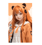 甘い帽子T甘えん坊の彼女（個別スタンプ：11）