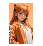 甘い帽子T甘えん坊の彼女（個別スタンプ：20）