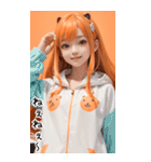 甘い帽子T甘えん坊の彼女（個別スタンプ：31）