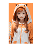 甘い帽子T甘えん坊の彼女（個別スタンプ：38）