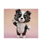 ボーダーコリー犬のロックいろいろスタンプ（個別スタンプ：3）