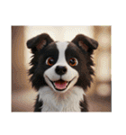 ボーダーコリー犬のロックいろいろスタンプ（個別スタンプ：4）