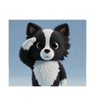 ボーダーコリー犬のロックいろいろスタンプ（個別スタンプ：5）