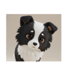 ボーダーコリー犬のロックいろいろスタンプ（個別スタンプ：7）