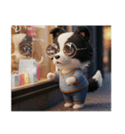 ボーダーコリー犬のロックいろいろスタンプ（個別スタンプ：32）