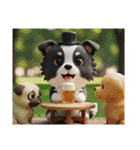 ボーダーコリー犬のロックいろいろスタンプ（個別スタンプ：35）