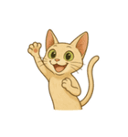 猫かわゆす2！(アニメ風)（個別スタンプ：1）