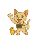 猫かわゆす2！(アニメ風)（個別スタンプ：5）