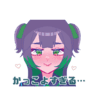 推しを応援する女子5（個別スタンプ：16）