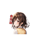 青春スマイル制服ガールズ（個別スタンプ：9）
