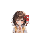 青春スマイル制服ガールズ（個別スタンプ：11）