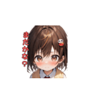 青春スマイル制服ガールズ（個別スタンプ：38）