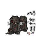 アンデッド動く⚰️ゾンビ黒猫（個別スタンプ：14）
