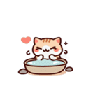 お風呂猫 冷静,（個別スタンプ：5）