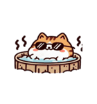 お風呂猫 冷静,（個別スタンプ：15）