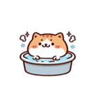 お風呂猫 冷静,（個別スタンプ：20）
