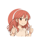 月子とうさぎの日常（個別スタンプ：4）