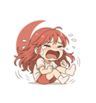 月子とうさぎの日常（個別スタンプ：8）