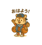 バスケとリッスくん（個別スタンプ：1）
