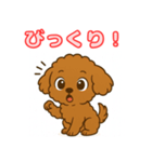 【毎日使える】チワワ（茶）日常スタンプ_5（個別スタンプ：16）