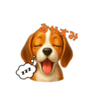 かわいく伝える♪ビーグル犬のスタンプ（個別スタンプ：12）