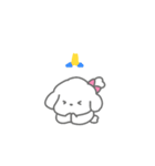 ふたりはなかよしスタンプ(しろいぬちゃん)（個別スタンプ：10）