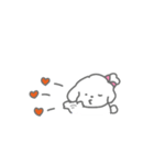 ふたりはなかよしスタンプ(しろいぬちゃん)（個別スタンプ：24）