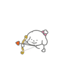 ふたりはなかよしスタンプ(しろいぬちゃん)（個別スタンプ：33）