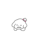 ふたりはなかよしスタンプ(しろいぬちゃん)（個別スタンプ：36）