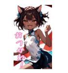 スポーツキャットちゃん チャイナVer BIG（個別スタンプ：25）