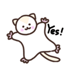 白くて可愛い動物たち（個別スタンプ：35）