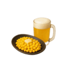 ビールとおつまみ（文字無しver）（個別スタンプ：2）